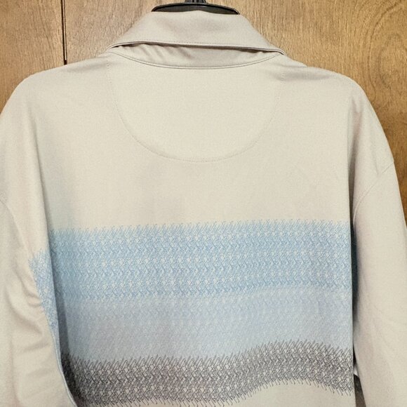 Walter Hagen P11 "Club Chest Stripe" Men's Polo Glacier Grey - Size: Large - NWT - Picture 7 of 14